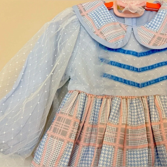 Plaid and Tulle  Princess Dress - Picture 3 of 3